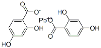 ビス(2,4-ジヒドロキシ安息香酸)鉛(II) 化学構造式