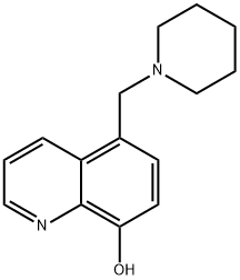 5-(1-ピペリジニルメチル)-8-キノリノール 化学構造式