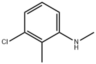 3-クロロ-N,2-ジメチルアニリン 化学構造式