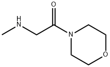 4-[(メチルアミノ)アセチル]モルホリン 化学構造式