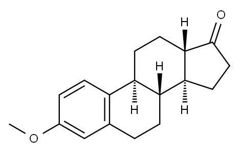 3-メトキシ-1,3,5(10)-ゴナトリエン-17-オン 化学構造式