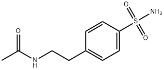 N-[2-[4-(アミノスルホニル)フェニル]エチル]アセトアミド 化学構造式