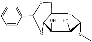 METHYL 4,6-O-BENZYLIDENE-A-D-MANNOPYRANOSIDE, 4148-58-7, 结构式
