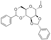 甲基 2,3:4,6-二-O-苯亚甲基-Α-D-甘露糖苷,4148-71-4,结构式