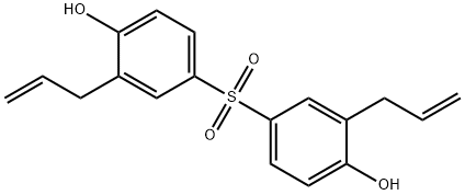 Bis(3-allyl-4-hydroxyphenyl)sulfone Struktur