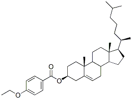 cholest-5-en-3beta-yl p-ethoxybenzoate Struktur