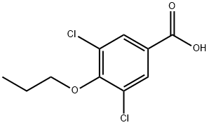 3,5-DICHLORO-4-PROPOXYBENZOIC ACID Structure