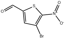4-溴-5-硝基-2-噻吩甲醛,41498-07-1,结构式