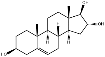 5-ANDROSTENE-3B,16A,17B-TRIOL Struktur