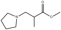 2-甲基-3-(吡咯烷-1-基)丙酸甲酯, 4151-03-5, 结构式