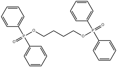 Phosphinic acid, diphenyl-, 1,4-butanediyl ester Struktur
