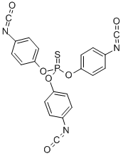 硫代磷酸三苯基异氰酸酯, 4151-51-3, 结构式