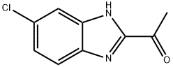 1-(6-クロロ-1H-ベンズイミダゾール-2-イル)エタノン 化学構造式
