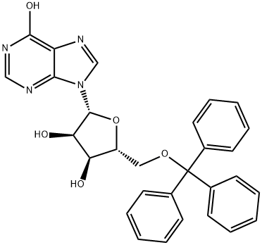 5'-O-三苯甲基-肌苷 结构式