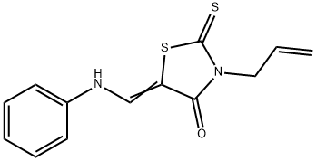5-[(PHENYLAMINO)METHYLENE]-3-(2-PROPENYL)-2-THIOXO-4-THIAZOLIDINONE Structure