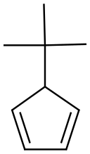 叔丁基-1,3-环戊二烯, 41539-65-5, 结构式