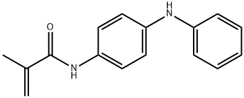 2-甲基-N-[4-(苯基氨基)苯基]-2-丙烯酰胺, 41543-92-4, 结构式