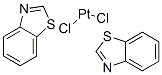 dichlorbis(benzothiazole)platinum(II) 结构式