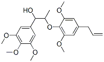 2-(4-Allyl-2,6-dimethoxyphenoxy)-1-(3,4,5-trimethoxyphenyl)-1-propanol Structure