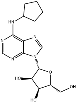 N6-シクロペンチルアデノシン 化学構造式