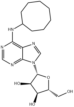 Adenosine, N-cyclooctyl- Structure