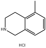 5-甲基-1,2,3,4-四氢异喹啉盐酸盐,41565-80-4,结构式