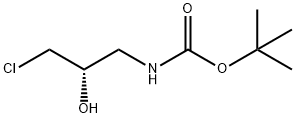 (2S)-3-氯-2-羟基丙基氨基甲酸叔丁酯 结构式