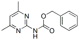Carbamic acid, (4,6-dimethyl-2-pyrimidinyl)-, phenylmethyl ester (9CI) Struktur