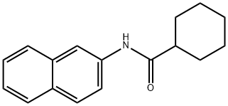 N-(萘-2-基)环己烷甲酰胺 结构式