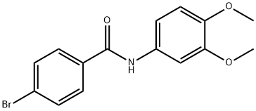 4-bromo-N-(3,4-dimethoxyphenyl)benzamide Struktur