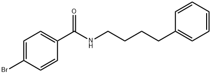 4-ブロモ-N-(4-フェニルブチル)ベンズアミド 化学構造式