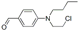 p-[butyl(2-chloroethyl)amino]benzaldehyde Structure