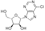 9-(β-L-RIBOFURANOSYL)-6-CHLOROPURINE Struktur