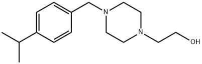 2-(4-([4-(Propan-2-yl)phenyl]methyl)piperazin-1-yl)ethan-1-ol Struktur