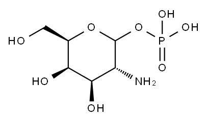 D-Galactosamine-1-phosphate Struktur