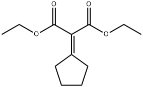 Propanedioic acid, 2-cyclopentylidene-, 1,3-diethyl ester Structure