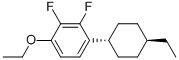 TRANS-1-ETHOXY-4-(4-ETHYL-CYCLOHEXYL)-2,3-DIFLUORO-BENZENE 化学構造式