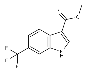 6-(三氟甲基)吲哚-3-羧酸甲酯,415918-12-6,结构式