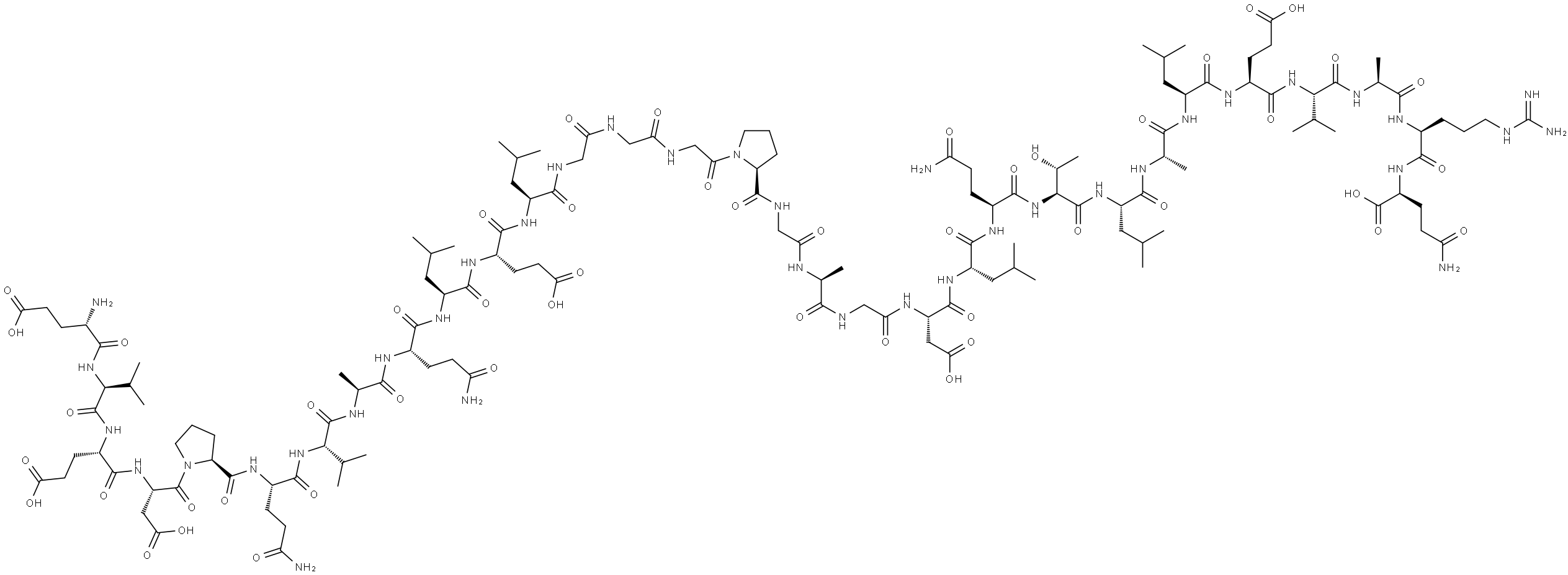 C-PEPTIDE 2 (RAT)|GLU-VAL-GLU-ASP-PRO-GLN-VAL-ALA-GLN-LEU-GLU-LEU-GLY-GLY-GLY-PRO-GLY-ALA-GLY-ASP-LEU-GLN-THR-LEU-ALA-LEU-GLU-VAL-ALA-ARG-GLN