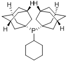 CYCLOHEXYLDI(1-ADAMANTYL)PHOSPHINE Structure