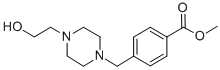 4-[4-(2-羟基乙基)-哌嗪-1-甲基]-苯甲酸甲酯 结构式