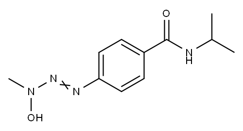 p-(3-Hydroxy-3-methyl-1-triazeno)-N-isopropylbenzamide 结构式