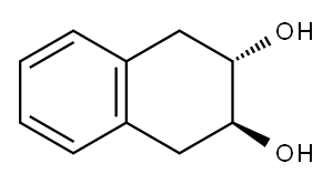 trans-Tetraline-2,3-diol Struktur