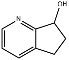 6,7-ジヒドロ-5H-シクロペンタ[B]ピリジン-7-オール 化学構造式