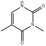 3,5-ジメチルピリミジン-2,4(1H,3H)-ジオン 化学構造式