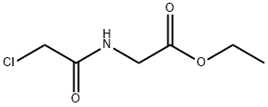 N-(クロロアセチル)グリシンエチル 化学構造式
