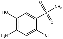 4-アミノ-2-クロロ-5-ヒドロキシベンゼンスルホンアミド 化学構造式