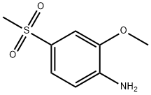 2-甲氧基-4-(甲基磺酰基)苯胺, 41608-73-5, 结构式