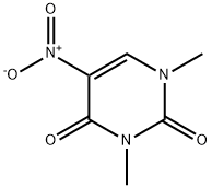 1,3-ジメチル-5-ニトロウラシル 化学構造式