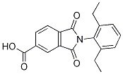 1-[4-(3,5-dimethylphenoxy)phenyl]-5-oxopyrrolidine-3-carboxylic acid Struktur